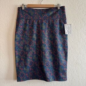 NWT | LuLaRoe | abstract midi skirt | L